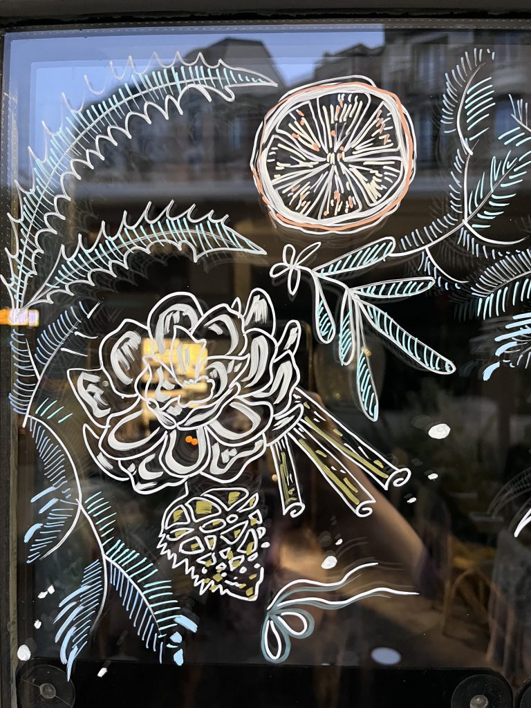 mural-galerie—st-joseph-restaurant-bouquet-detail-orange-sapin