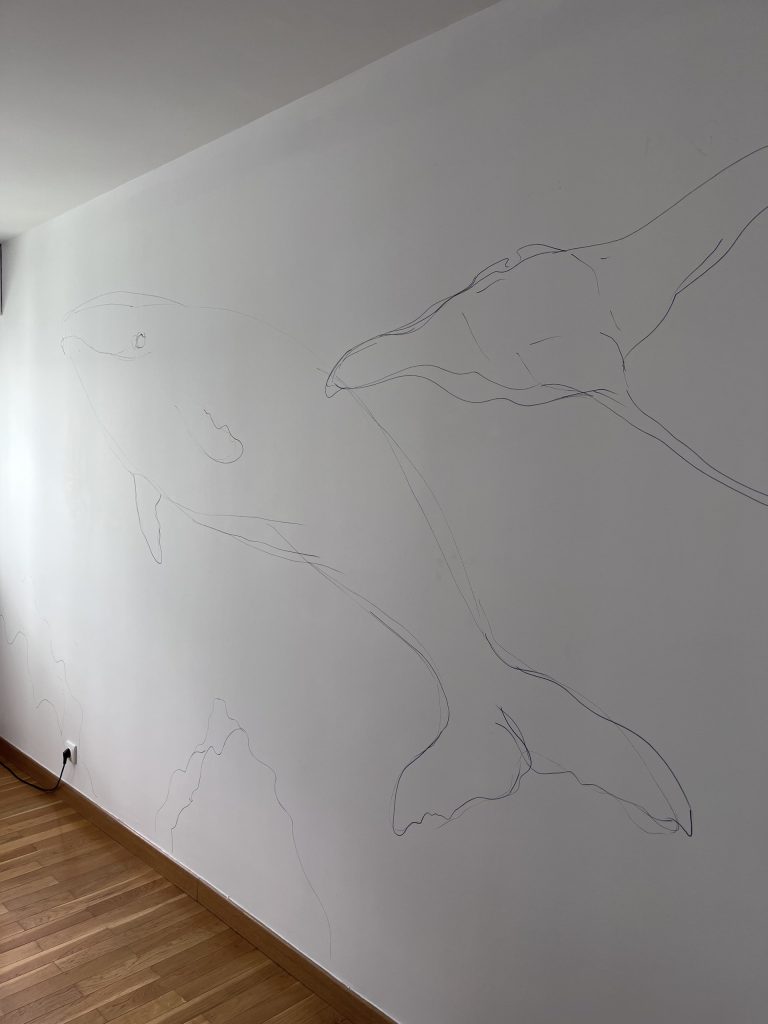 mural-galerie—chambre-enfant-baleine-raie-fond-sous-marin-corail-croquis