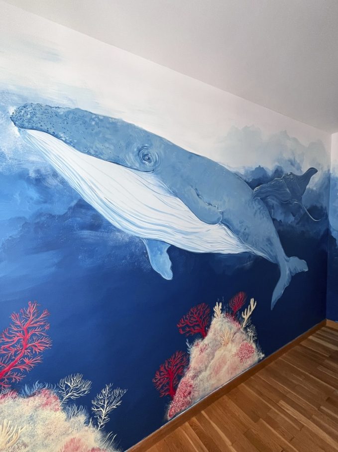 mural-galerie—particuliers-fresque-murale-decoration-chambre-enfant-baleine-marin-corail-raie-poisson